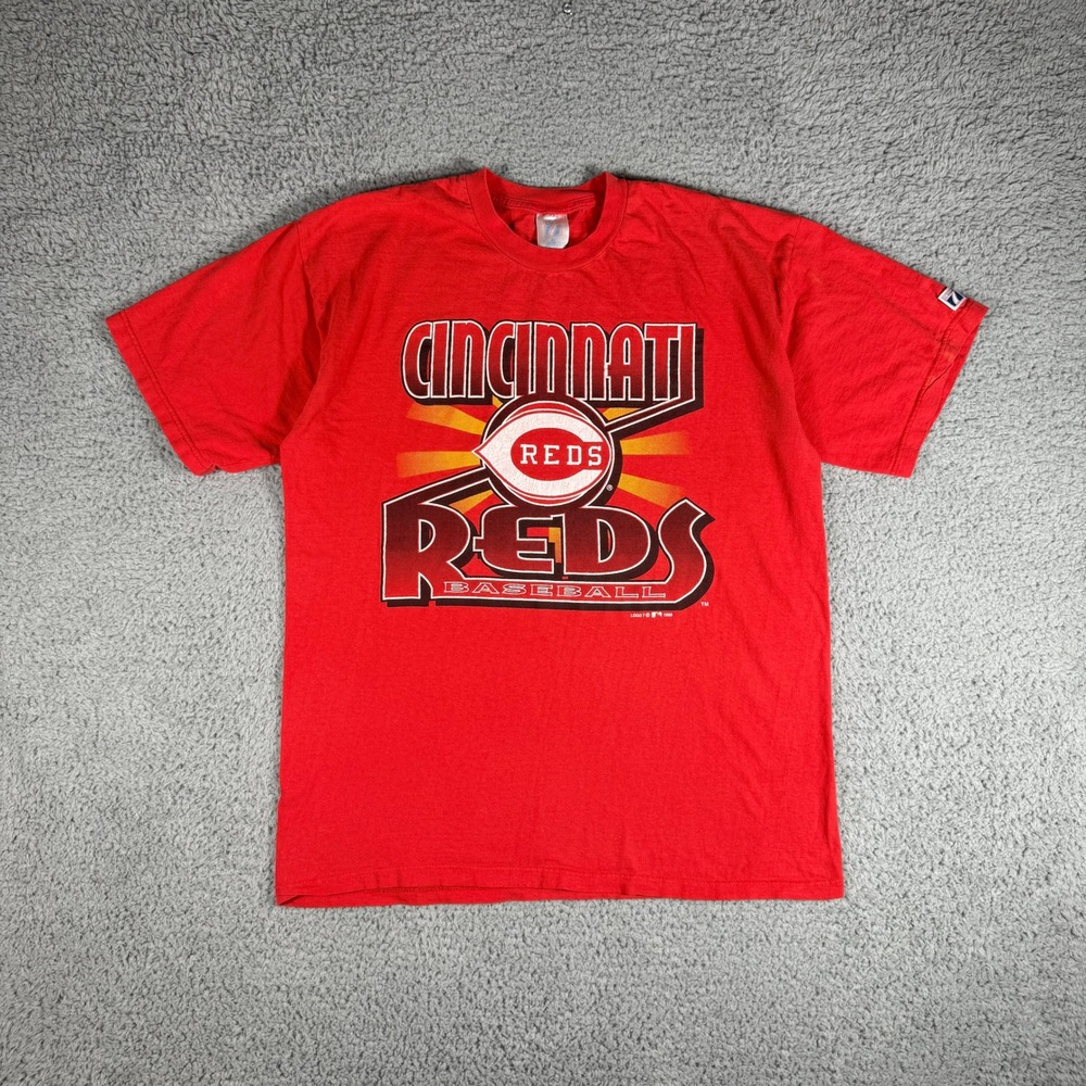Vintage 1995 Cincinnati Reds Logo 7 T-Shirt Men's Size XL MLB Baseball